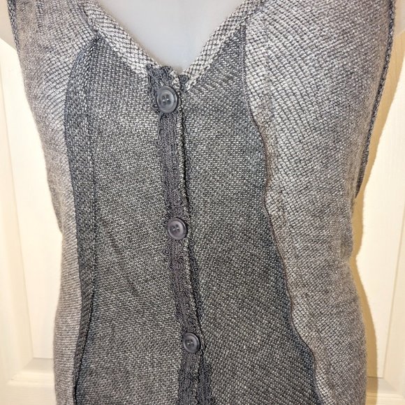 Pretty Angle Boutique Boho Linen Blend Tiered Sleeveless Tunic / Dress - Picture 4 of 10